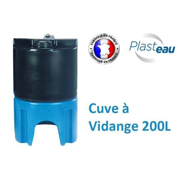 vidange200 | Cuve Stockage pour vidange Totale sur Socle 200L