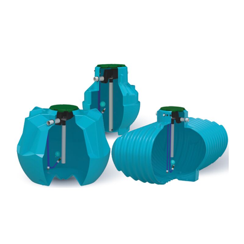 Cuve récupérateur eau de pluie 1000 litres - Cuve polyéthylène aérienne  bleue - Vertical